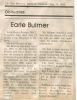Bulmer, Earle Bruce obituary