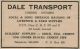 CHx-Dale Transport advertisement