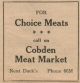 Cobden Meat Market advertisement