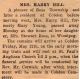 Hill, Mary nee Young death notice