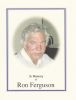 Ferguson, Ronald A. funeral card