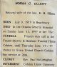Elliott, Norma Georgina BENNETT funeral card