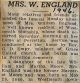 England, Margaret MOORE obituary