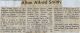 Allan Alfred SMITH obituary Allan Alfred SMITH obituary