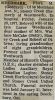 Weedmark, Flora Margery GODDARD obituary