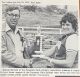 Bennett, George of Forester's Falls Athletic Association presents trophy