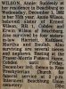 Annie Edith WILSON obituary
