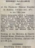 John Herbert MCLAUGHLIN funeral card