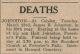 Johnston, James R. death notice
