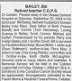 Bailey, Bill obituary
