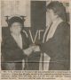Olmstead, Mrs. A.C. receives 60 year service recognition for treasurer of Ross Women's Missionary Society