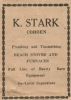 Stark, Kenneth plumbing & tinsmithing advertisement