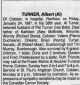 Albert William TURNER obituary