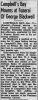 George BLACKWELL obituary