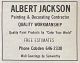 BUSINESS-ALBERT JACKSON PAINTING AND DECORATING (I4351)
