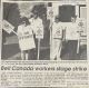 Bell workers on strike in Cobden