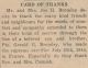 Bromley, Pte. Gerald - card of thanks