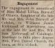 Kirkwood, William & Mabel Lillian Burwell to wed