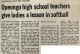 Opeongo Teachers vs Cobden Ladies Softball team, 1982