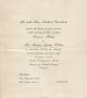 White, Henry James & Eleanor Adele Davidson wedding invitation