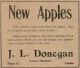 J. L. Donegan general merchant advertisement