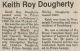 Dougherty, Keith Roy obituary