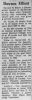 Dawson Henry ELLIOTT obituary