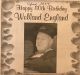 England, Welland 80th birthday