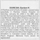 Gordon Henderson DUNCAN obituary Gordon Henderson DUNCAN obituary