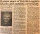McLaughlin, Erla nee McBride obituary