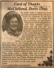 McClelland, Doris nee Burgess death
