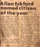 CHx-Eckford, Allen is Citizen of the Year, 1976