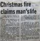 Eggleston, Arthur William death due to house fire