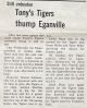 Tony's Tigers winning league, July 1975