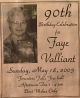 Valliant, Faye celebrated 90th birthday