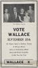 Wallace, George advertisement for political office