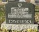 Gravestone-Matheson, George Philemon & Hazel Hitsman