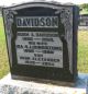 Gravestone-Davidson, Hugh A & Ida nee Livingstone
son Hugh Alexander