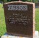 Gravestone-Gibson, Arnold & Marion nee Fleming