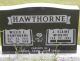 Gravestone-Hawthorne, Willis & J. Elaine nee McBride