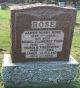 Gravestone-Rose, James H. & Mabel nee Foss;
sons Harold & James