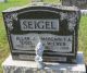 Gravestone-Seigel, Allan J. & Margaret nee McEwen