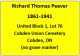 Gravestone-PEEVER, Richard Thomas (unmarked)