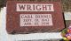 Gravestone-Wright, Carl Dennis