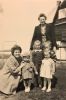 Sutherland connection: May Sutherland nee Mick (standing), dau Ora Childerhose nee Sutherland, her children Donalda & Ralph with Stewart & Donna Andrews 