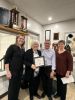 ORG-COBDEN CURLING CLUB presentation of Life Membership to Helen Francis by Miranda Mulligan, Stewart McBride and Shawna McGrath