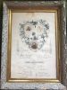 Framed Matrimonial Certificate - Edwin Burrows Ross & Annie Robinson