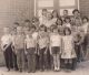 S.S.#9 Ross Township, June 1967, before the school closed its doors
Front row, left to right: Bill May, Raymond Eckford, Tim Tabbert, Bruce Radke, Terry Tabbert, Susan Patterson and Judy Gutz
Next row: Ronnie Eckford (hidden), Margaret Hawthorne, Doris Patterson, Beth Ferguson and Jim Wood
Next row: Kevin Coughlin (hidden), Danny Ross, Robert Patterson, Nancy Gutz and Steven Eckford
Next row: Lynn Johnson (partially hidden), Mrs. Kingham, Lorna Coughlin and Karen Patterson
Back Row: Donna Eckford, Glenna May, Hal Johnson and Patricia Ross. 